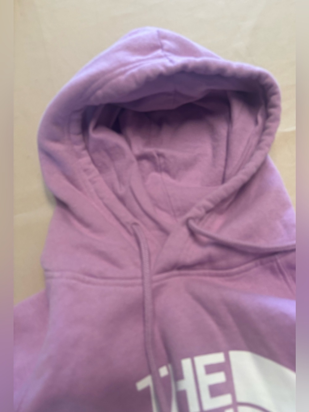 The North Face Womens Half Dome Pullover Hoodie Sweatshirt Big Logo Mauve Large - Picture 12 of 15